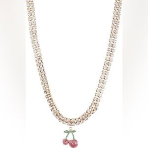 Baublebar Cherry Pavé CZ & Crystal Necklace